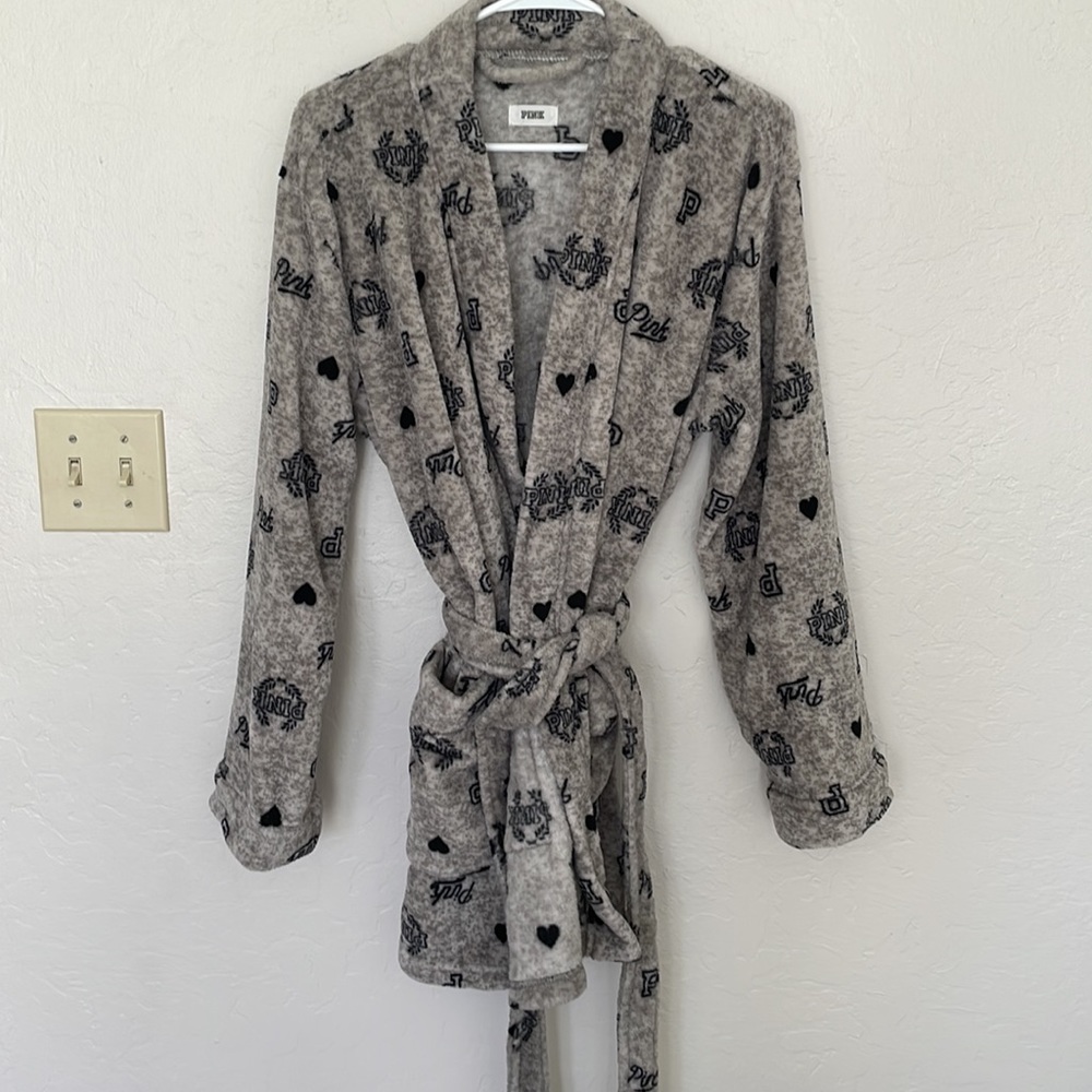 PINK super soft short robe